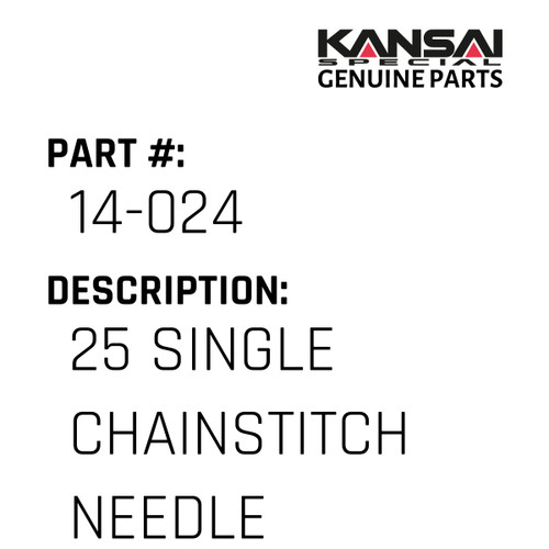 Kansai Special (Japan) Part #14-024 25 SINGLE CHAINSTITCH NEEDLE PLATE