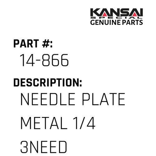 Nm Needle Plate Metal A 3Needle 1/4 - Kansai Special #14-614