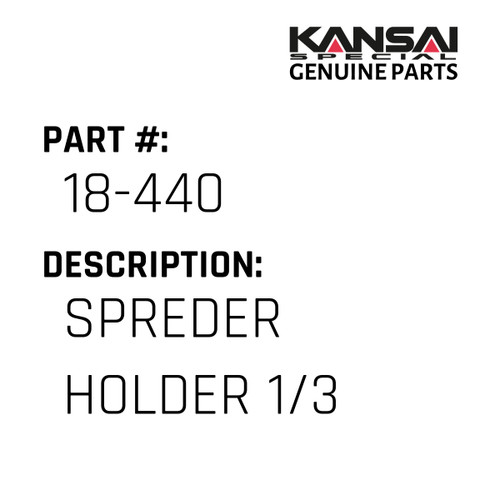 Kansai Special (Japan) Part #18-440 SPREDER HOLDER (1/3)