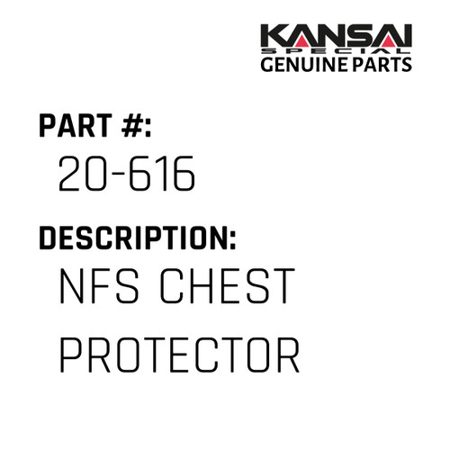 Kansai Special (Japan) Part #20-616 NFS CHEST PROTECTOR