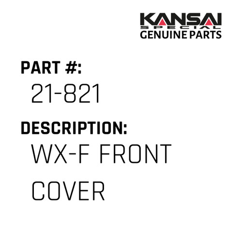 Kansai Special (Japan) Part #21-821 WX-F FRONT COVER