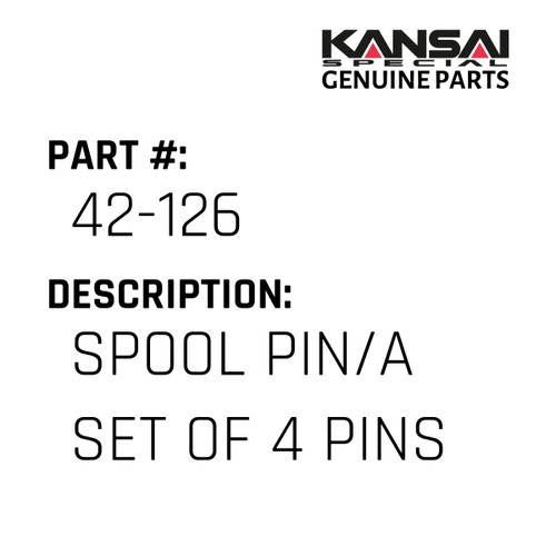 Kansai Special (Japan) Part #42-126 SPOOL PIN/A SET OF 4 PINS