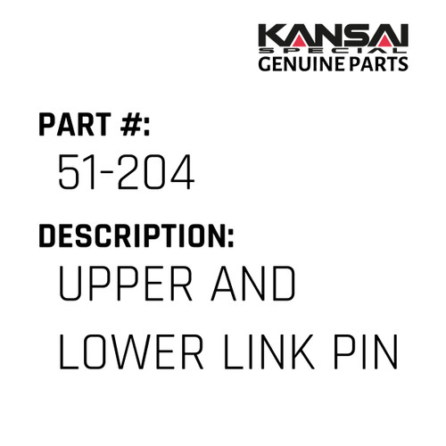 Kansai Special (Japan) Part #51-204 UPPER AND LOWER LINK PIN