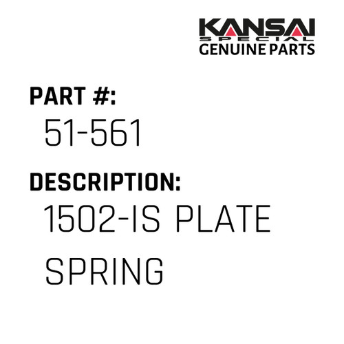 Kansai Special (Japan) Part #51-561 1502-IS PLATE SPRING