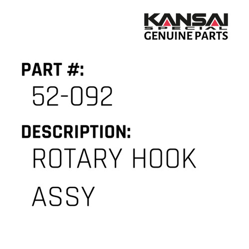Kansai Special (Japan) Part #52-092 ROTARY HOOK ASS'Y