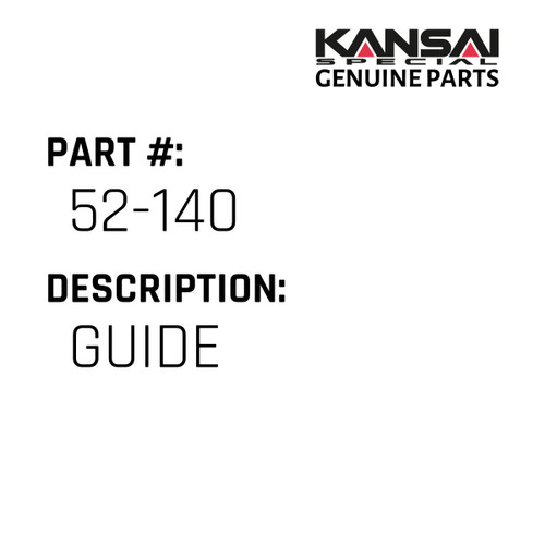 Kansai Special (Japan) Part #52-140 GUIDE