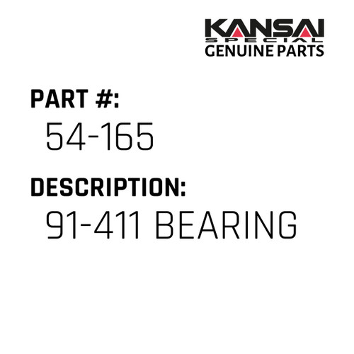 Kansai Special (Japan) Part #54-165 91-411 BEARING