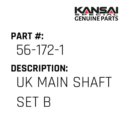 Kansai Special (Japan) Part #56-172-1 UK MAIN SHAFT SET (B)