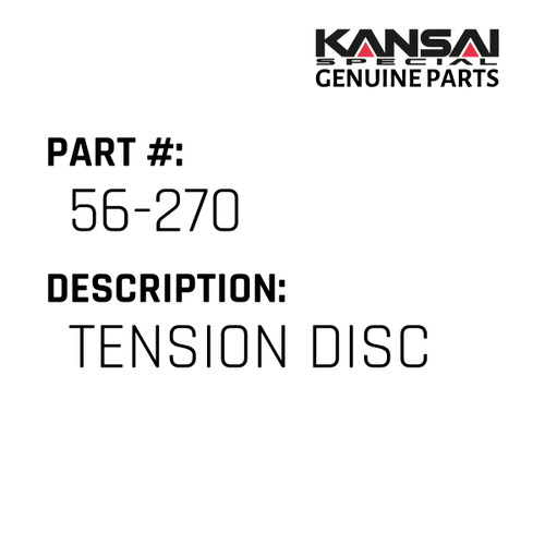 Kansai Special (Japan) Part #56-270 TENSION DISC
