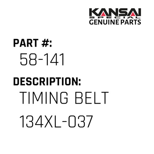Kansai Special (Japan) Part #58-141 TIMING BELT 134XL-037