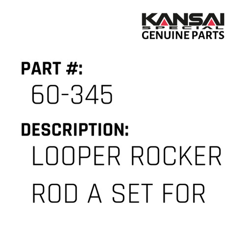 Kansai Special (Japan) Part #60-345 LOOPER ROCKER ROD A SET FOR BX