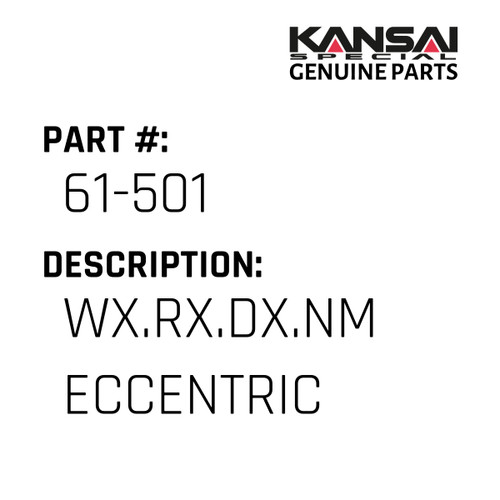 Kansai Special (Japan) Part #61-501 WX.RX.DX.NM ECCENTRIC