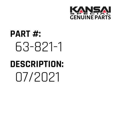 Kansai Special (Japan) Part #63-821-1 USE 30-373 07/2021 CONNECTING ROD (WITH SCREW), DISCON 07/2021
