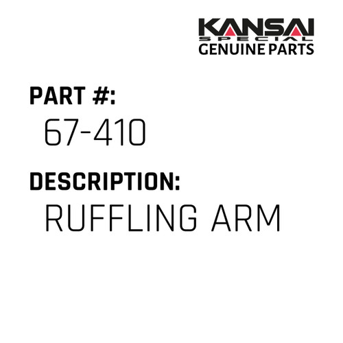 Kansai Special (Japan) Part #67-410 RUFFLING ARM (DISCON)