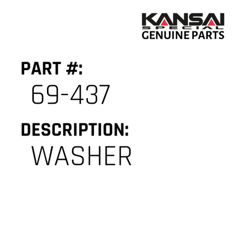 Kansai Special (Japan) Part #69-437 WASHER