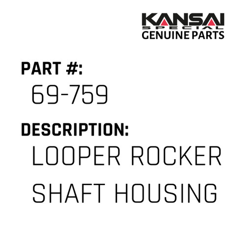 Kansai Special (Japan) Part #69-759 LOOPER ROCKER SHAFT HOUSING
