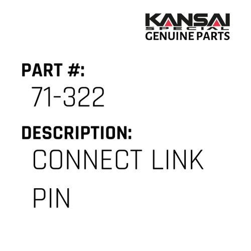 Connect Link Pin - Kansai Special #71-322 - Jacksew Parts Store