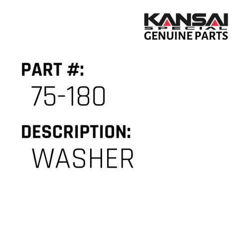 Kansai Special (Japan) Part #75-180 WASHER