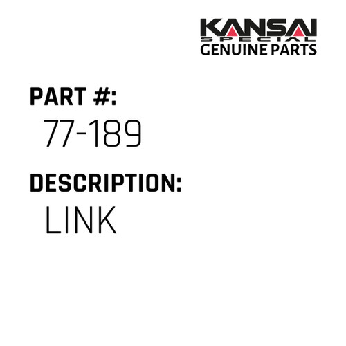 Kansai Special (Japan) Part #77-189 LINK