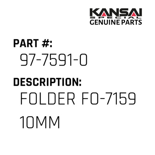 Kansai Special (Japan) Part #97-7591-0 FOLDER FO-7159 10MM