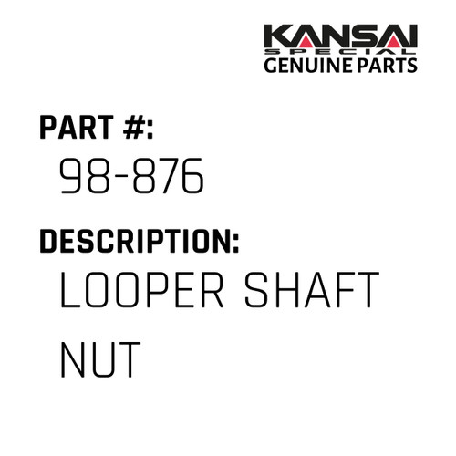 Kansai Special (Japan) Part #98-876 LOOPER SHAFT NUT