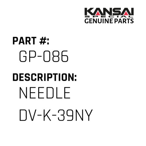 Kansai Special (Japan) Part #GP-086 NEEDLE DV-K-39NY, MUST BUY 10