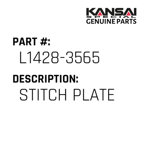 Kansai Special (Japan) Part #L1428-3565 STITCH PLATE