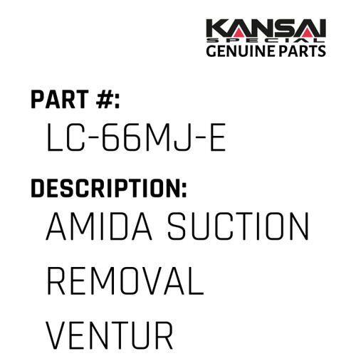 Kansai Special (Japan) Part #LC-66MJ-E AMIDA SUCTION REMOVAL VENTURI ELBOW, SPECIAL LIST PRICE WHILE SUPPLIES LAST