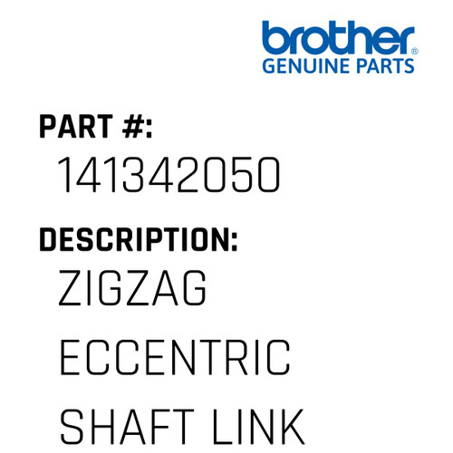 Zigzag Eccentric Shaft Link - Genuine Japan Brother Sewing Machine Part #141342050