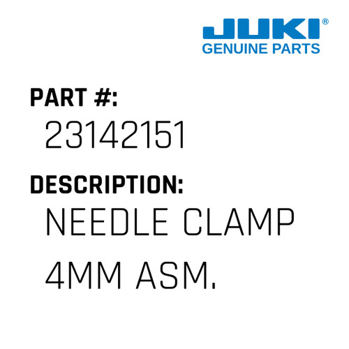 Needle Clamp 4Mm Asm. - Juki #23142151 Genuine Juki Part
