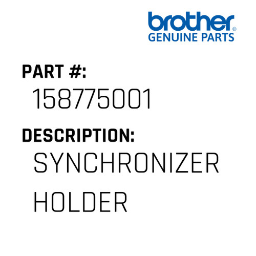 Synchronizer Holder - Genuine Japan Brother Sewing Machine Part #158775001