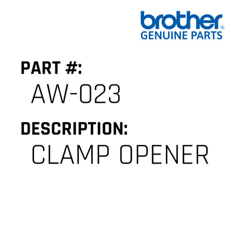 Clamp Opener - Genuine Japan Brother Sewing Machine Part #AW-023