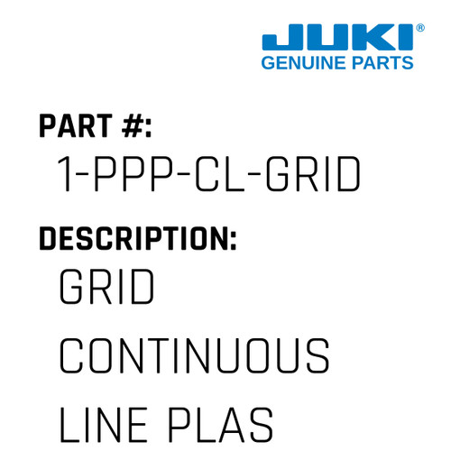 Grid Continuous Line Plastic Pattern Double Panel - Juki #1-PPP-CL-GRID Genuine Juki Part