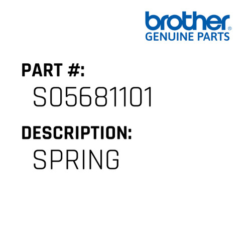 Spring - Genuine Japan Brother Sewing Machine Part #S05681101