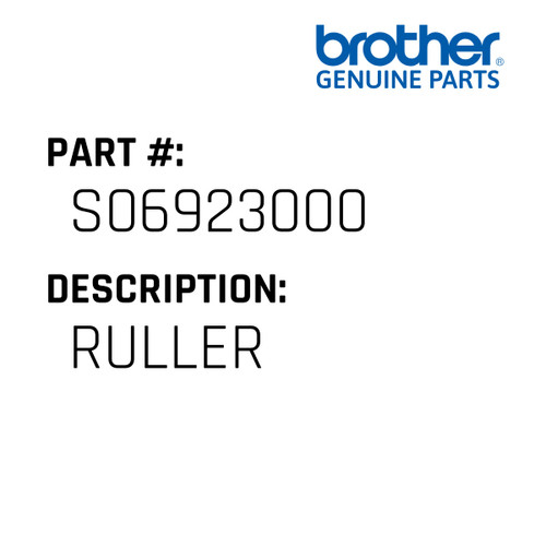 Ruller - Genuine Japan Brother Sewing Machine Part #S06923000