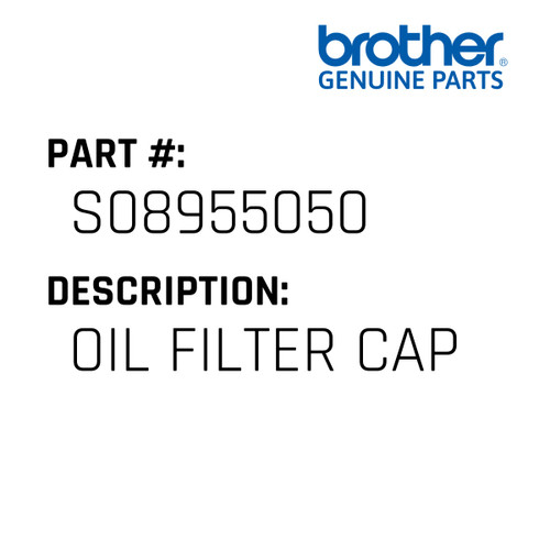 Oil Filter Cap - Genuine Japan Brother Sewing Machine Part #S08955050
