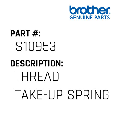 Thread Take-Up Spring - Genuine Japan Brother Sewing Machine Part #S10953