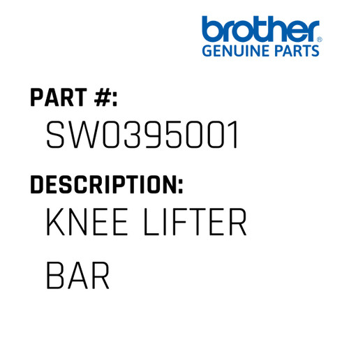 Knee Lifter Bar - Genuine Japan Brother Sewing Machine Part #SW0395001