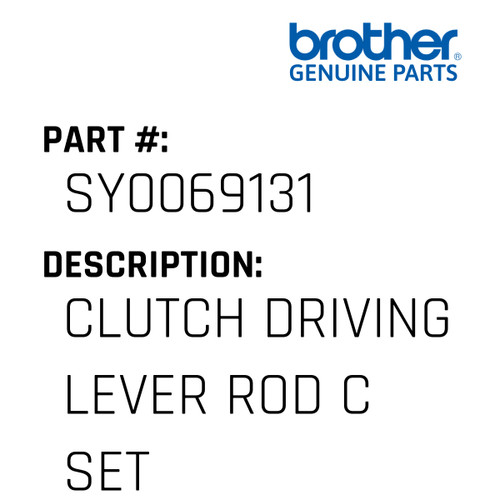 Clutch Driving Lever Rod C Set - Genuine Japan Brother Sewing Machine Part #SY0069131