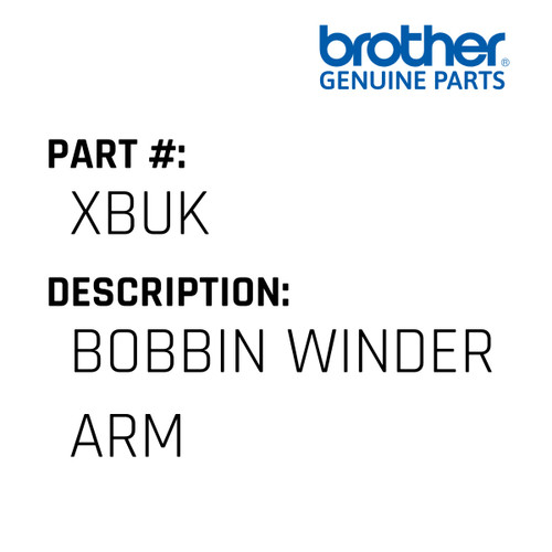 Bobbin Winder Arm - Genuine Japan Brother Sewing Machine Part #XBUK