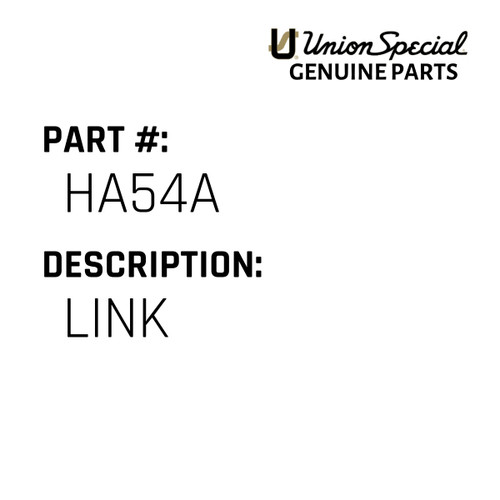 Link - Original Genuine Union Special Sewing Machine Part No. HA54A