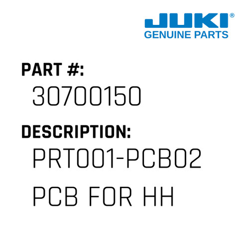 Prt001-Pcb02  Pcb - Juki #30700150 Genuine Juki Part