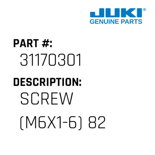 Screw - Juki #31170301 Genuine Juki Part