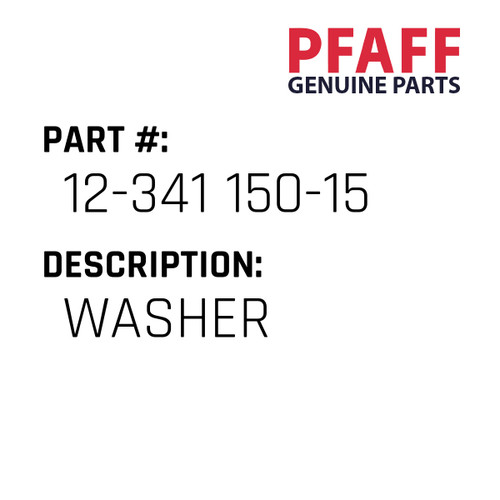 Washer - Original Pfaff Spare Part Number 12-341 150-15
