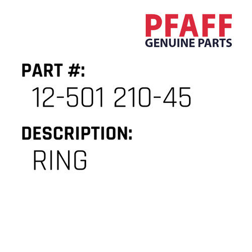 Ring - Original Pfaff Spare Part Number 12-501 210-45