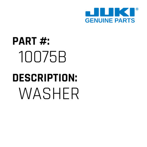 Washer - Juki #10075B Genuine Juki Part