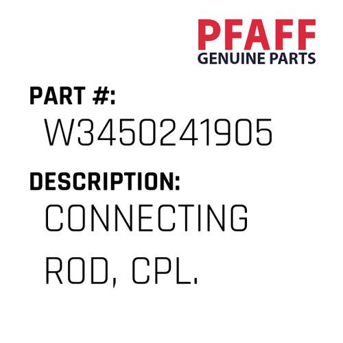 Connecting Rod, Cpl. - Original Pfaff Spare Part Number W3450241905