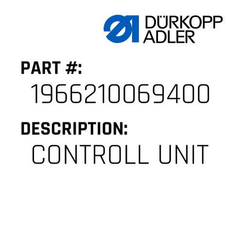 Controll Unit For Dürkopp Adler Original Part Number 1966 210069400