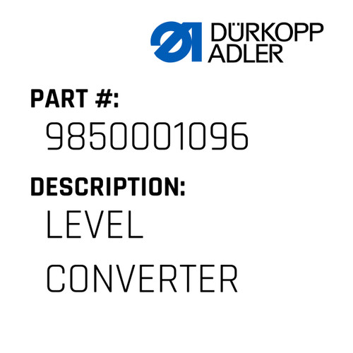 Level Converter For Dürkopp Adler Original Part Number 9850 001096