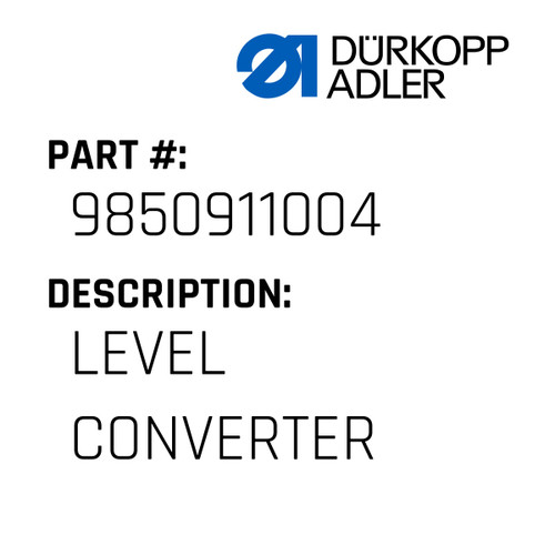 Level Converter For Dürkopp Adler Original Part Number 9850 911004